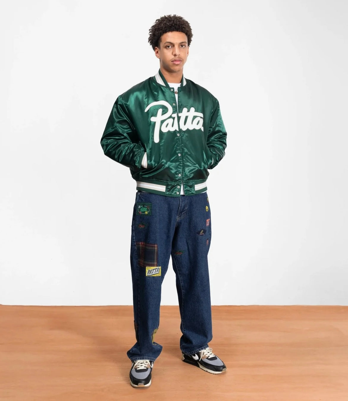 Patta Satin Varsity Jacket